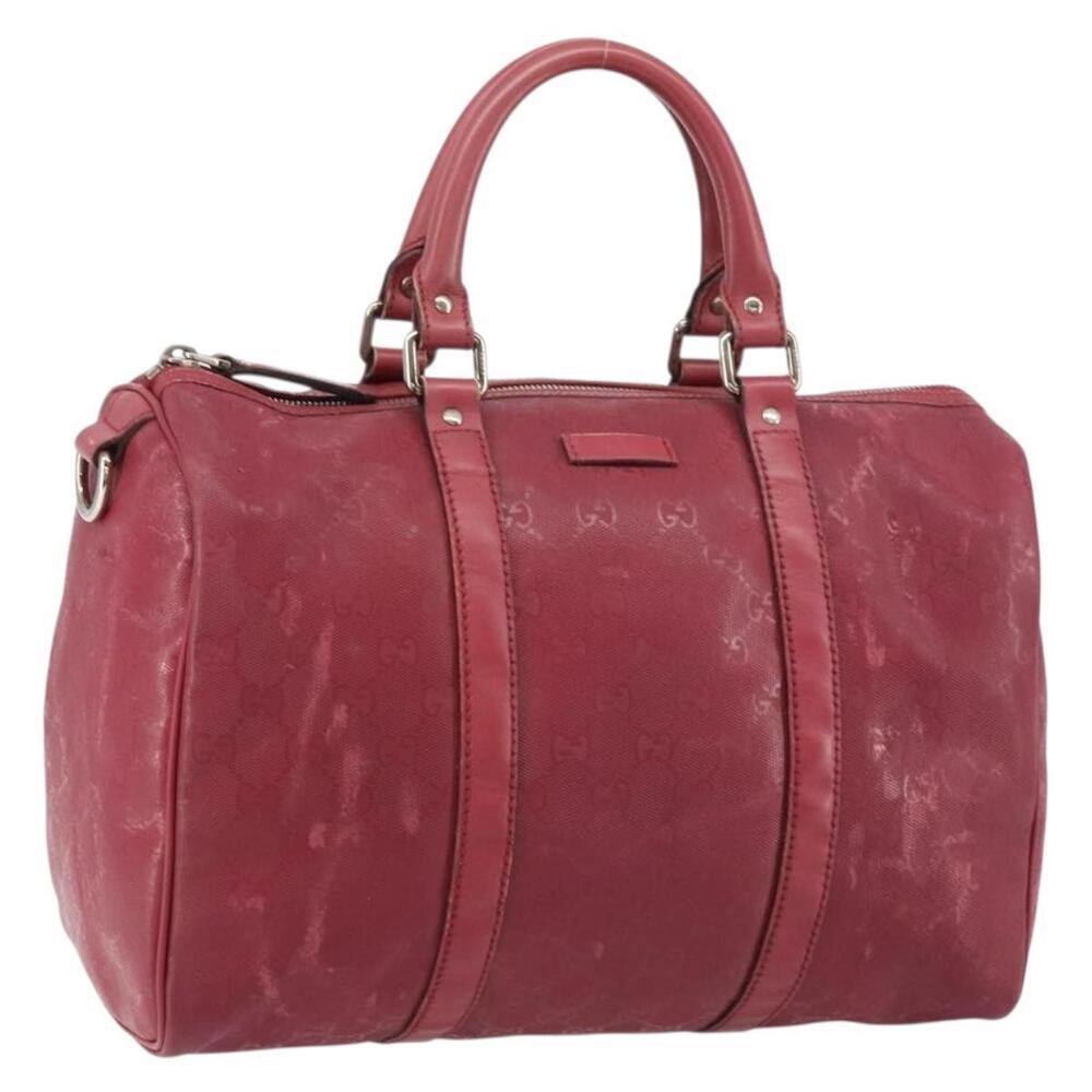 GUCCI GG Implementation Boston Bag PVC Silver Pink 193603 Auth 160604 - Picture 1 of 16